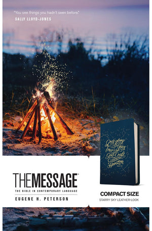 MESSAGE Bible Compact (Leather-Look Starry Sky): The Bible in Contemporary Language