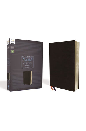 NASB Thinline Bible Bonded Leather Black Red Letter 1995 Text Comfort Print