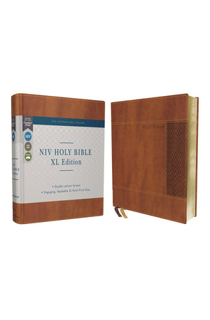 NIV Holy Bible XL Edition Leathersoft Brown Comfort Print
