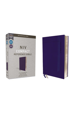 NIV Reference Bible Compact Leathersoft Blue Red Letter Comfort Print