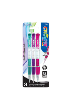 BAZIC Crown Dazzle 0.5 mm Mechanical Pencil (3/Pack)