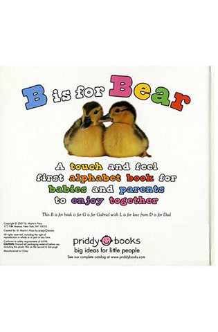 Image of ABC Touch & Feel: B is for Bear: A Very First Book for the Baby You Love (ABC Books)