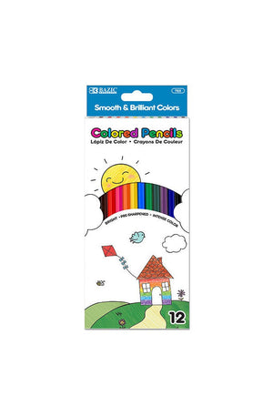 BAZIC 12 Colored Pencils