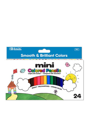 BAZIC 24 Mini Colored Pencils