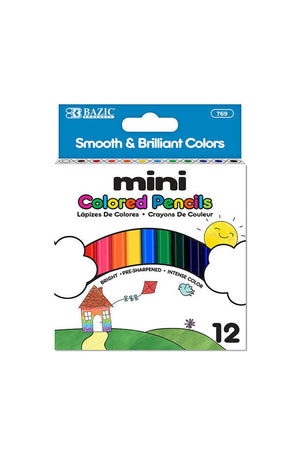 BAZIC 12 Mini Colored Pencils
