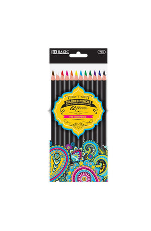 BAZIC 12 Colored Pencils Designer Series