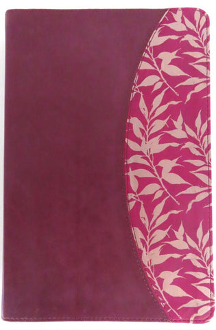 Image of Biblia RVR 1960 de Estudio para Mujer Vinotinto Fucsia Símil Piel con Índice