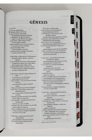 Image of Biblia NVI Ultrafina Negro Piel Fabricada con Índice