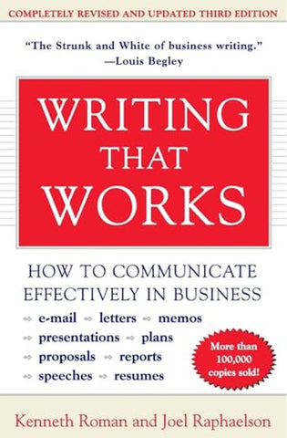 Image of Writing That Works: How to Communicate Effectively in Business (Third Edition)
