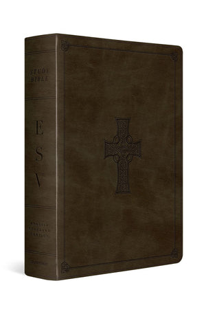ESV Study Bible (TruTone Olive Celtic Cross Design)