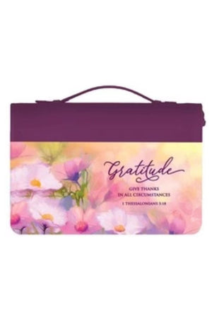 Gratitude Bible Cover Plum XL (22692XL)