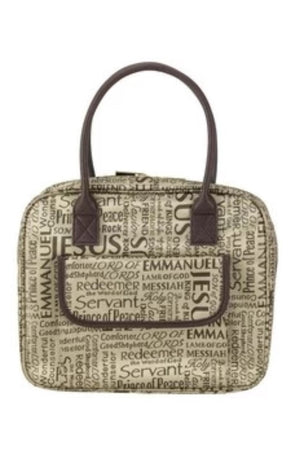 Names of Jesus Handbag Bible Cover Brown XXL (23002XXL)