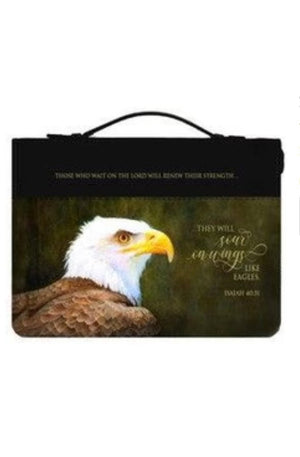 They Will Soar on Wings Bible Cover Black XL (23149XL)