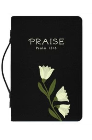 Praise Psalm 13:6 Bible Cover Black XL (28632XL)