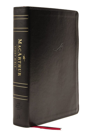 NASB MacArthur Study Bible 2nd Edition Leathersoft Black Thumb Indexed Comfort Print: Unleashing God's Truth One Verse at a Time