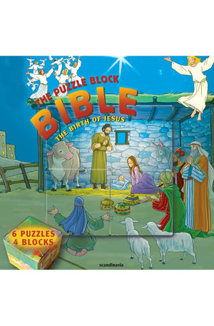 The Birth of Jesus, Bible Games for Kids, The Puzzle Block, Bible Game Hardcover (Puzzle Block Bibles)