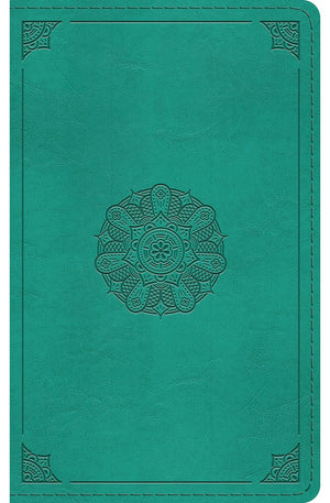 ESV Pocket Bible (TruTone Turquoise Emblem Design)
