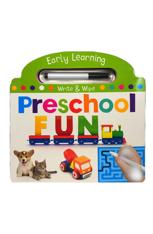 Preschool Fun - Write & Wipe Activity Kids Books - Childrens Books, Toddler Books