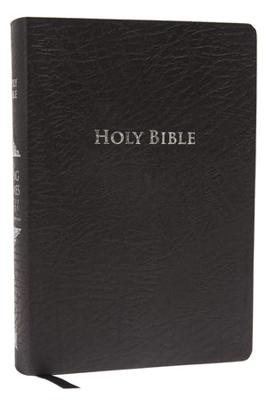 KJV Study Bible Large Print Bonded Leather Black Red Letter: Second Edition