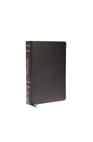 NIV The Woman's Study Bible Genuine Leather Black Full-Color Red Letter: Receiving God's Truth for Balance Hope and Transformation