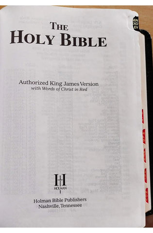 Image of KJV Large Print Compact Bible Black Indexed