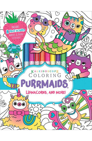 Kaleidoscope Coloring: Purrmaids, Llamacorns, and More!