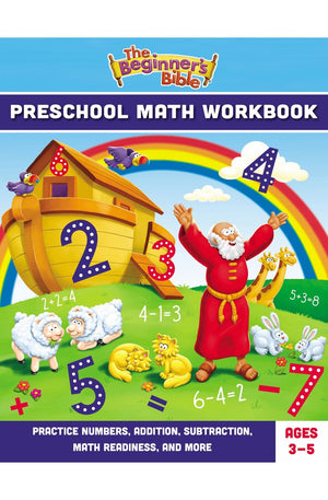 The Beginner's Bible Preschool Math Workbook: Practice Numbers, Addition, Subtraction, Math Readiness, and More