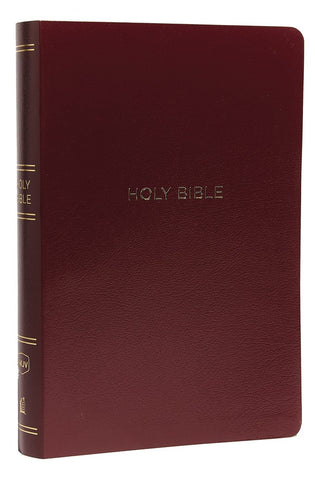 Image of NKJV Holy Bible Giant Print Center-Column Reference Bible Burgundy Leather-look 72000+ Cross References Red Letter Comfort Print: New King James Version