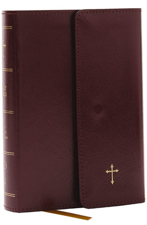 KJV Holy Bible: Compact with 43000 Cross References Burgundy Leatherflex with flap Red Letter Comfort Print: King James Version