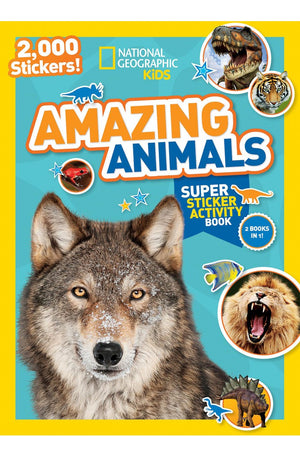 National Geographic Kids Amazing Animals Super Sticker Activity Book-Special Sales Edition: 2,000 Stickers! (NG Sticker Activity Books)