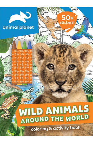 Animal Planet: Wild Animals Around the World Coloring and Activity Book (Coloring & Activity with Crayons)