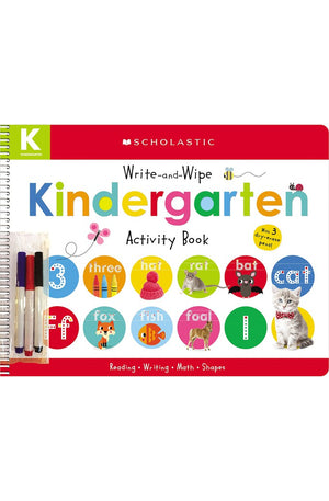 Write-and-Wipe Kindergarten Activity Book