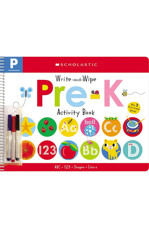 Write-and-Wipe Pre-K Activity Book