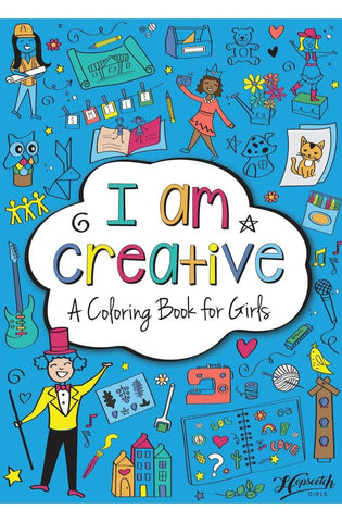 Image of I Am Creative: A Coloring Book for Girls to Explore Their Creativity & Imagination Kids Ages 4-8 Fun with 24 Coloring Activity Pages