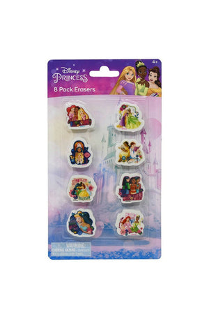 Disney Princess 8pk Eraser on blister card