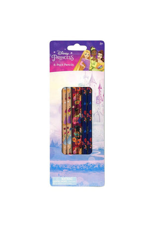 Disney Princess 6pk Pencil on blister