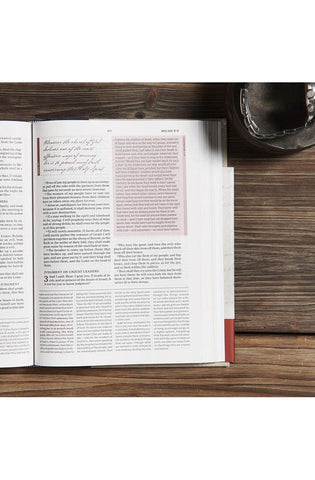 Image of KJV SPURGEON STUDY BIBLE, NAVY/TAN CLOTH OVER BOARD, BLACK LETTER, PURE CAMBRIDGE TEXT, STUDY NOTES AND COMMENTARY, QUOTES, SERMONS OUTLINES, EASY-TO-READ BIBLE MCM TYPE