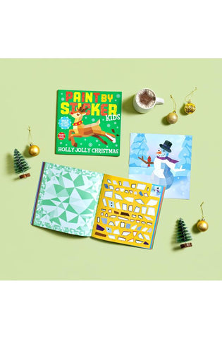 Image of Paint by Sticker Kids: Holly Jolly Christmas: Create 10 Pictures One Sticker at a Time! Includes Glitter Stickers
