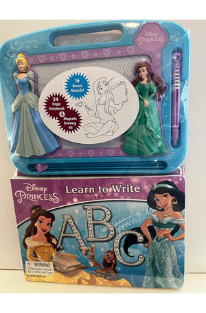 Disney Princess Learn to Write Etch Magnetic Board and Book Combo