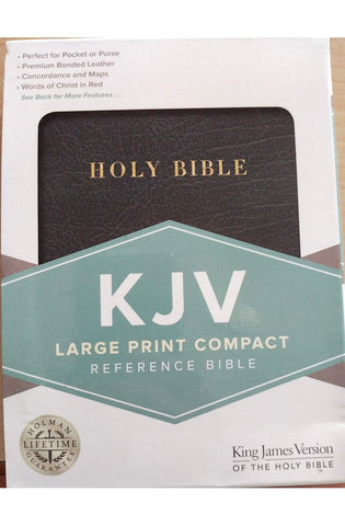 Image of KJV Large Print Compact Bible Black Indexed