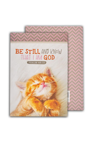 Notepad White Kitten Be Still & Know Ps. 46:10