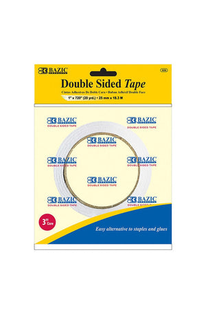 BAZIC 1 X 20 Yard (720") Double Sided Tape"