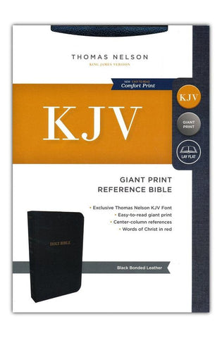 Image of KJV Holy Bible: Giant Print with 53,000 Cross References, Black Bonded Leather, Red Letter, Comfort Print: King James Version