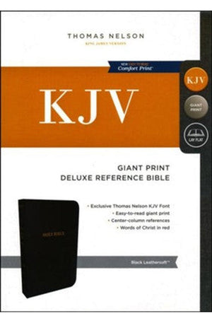 KJV Holy Bible: Giant Print with 53000 Cross References Deluxe Black Leathersoft Red Letter Comfort Print: King James Version