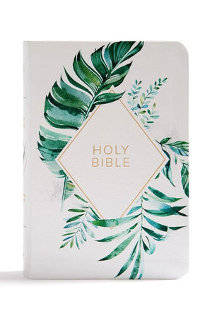 KJV On-the-Go Bible Ginger LeatherTouch Red Letter Easy-to-Carry Smythe Sewn Teen Bible Double Column Presentation Page Ribbon Marker Student's Bible Great Value