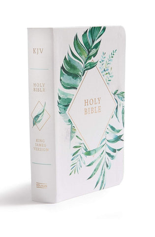 Image of KJV On-the-Go Bible Ginger LeatherTouch Red Letter Easy-to-Carry Smythe Sewn Teen Bible Double Column Presentation Page Ribbon Marker Student's Bible Great Value