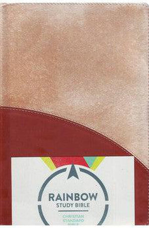 CSB Rainbow Study Bible Brown Leathertouch