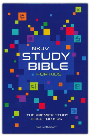 Image of NKJV Study Bible for Kids, Blue Leathersoft: The Premier Study Bible for Kids