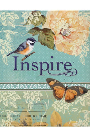 Image of NLT Inspire Bible (Hardcover Aquamarine): Journaling Bible with Over 400 Illustrations to Color Coloring Bible with Creative Journal Space - Religious Gift that Inspires Connection with God