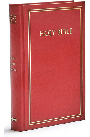 KJV Pew Bible Maroon Hardcover Red Letter Durable Binding Easy-to-Read Bible MCM Type